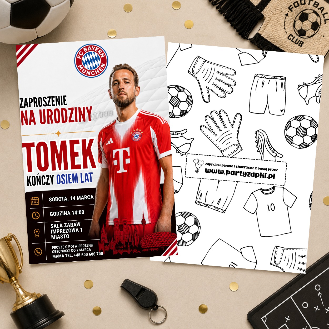 harry kane bayern monachium zaproszenie partyzapki 05 2