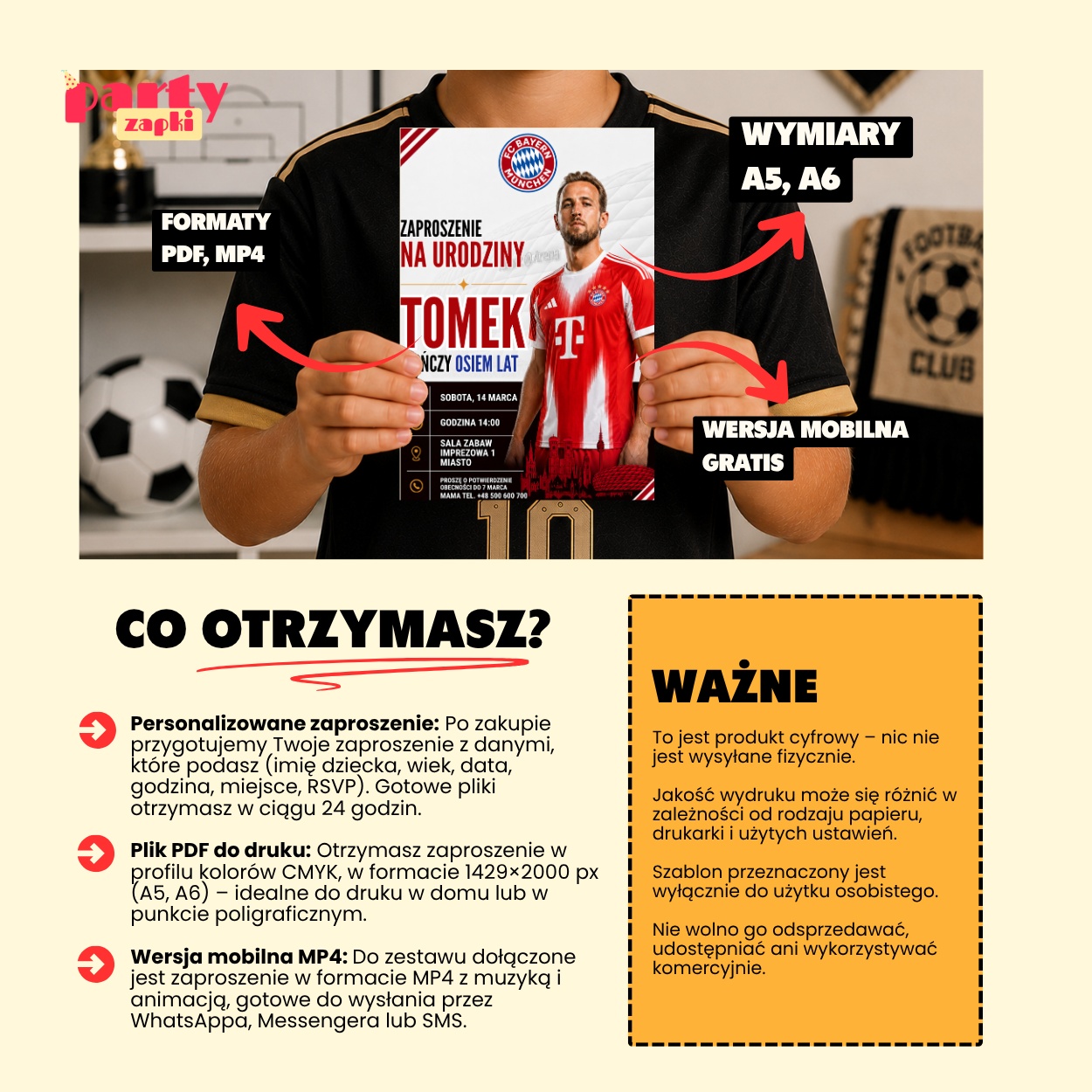harry kane bayern monachium zaproszenie partyzapki 05 4