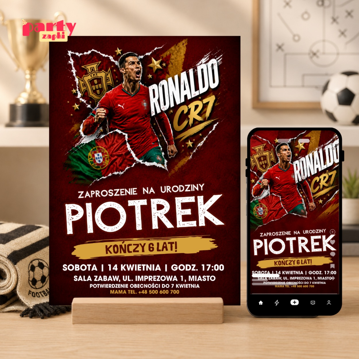 cristiano ronaldo 05 zaproszenie na urodziny partyzapki 1