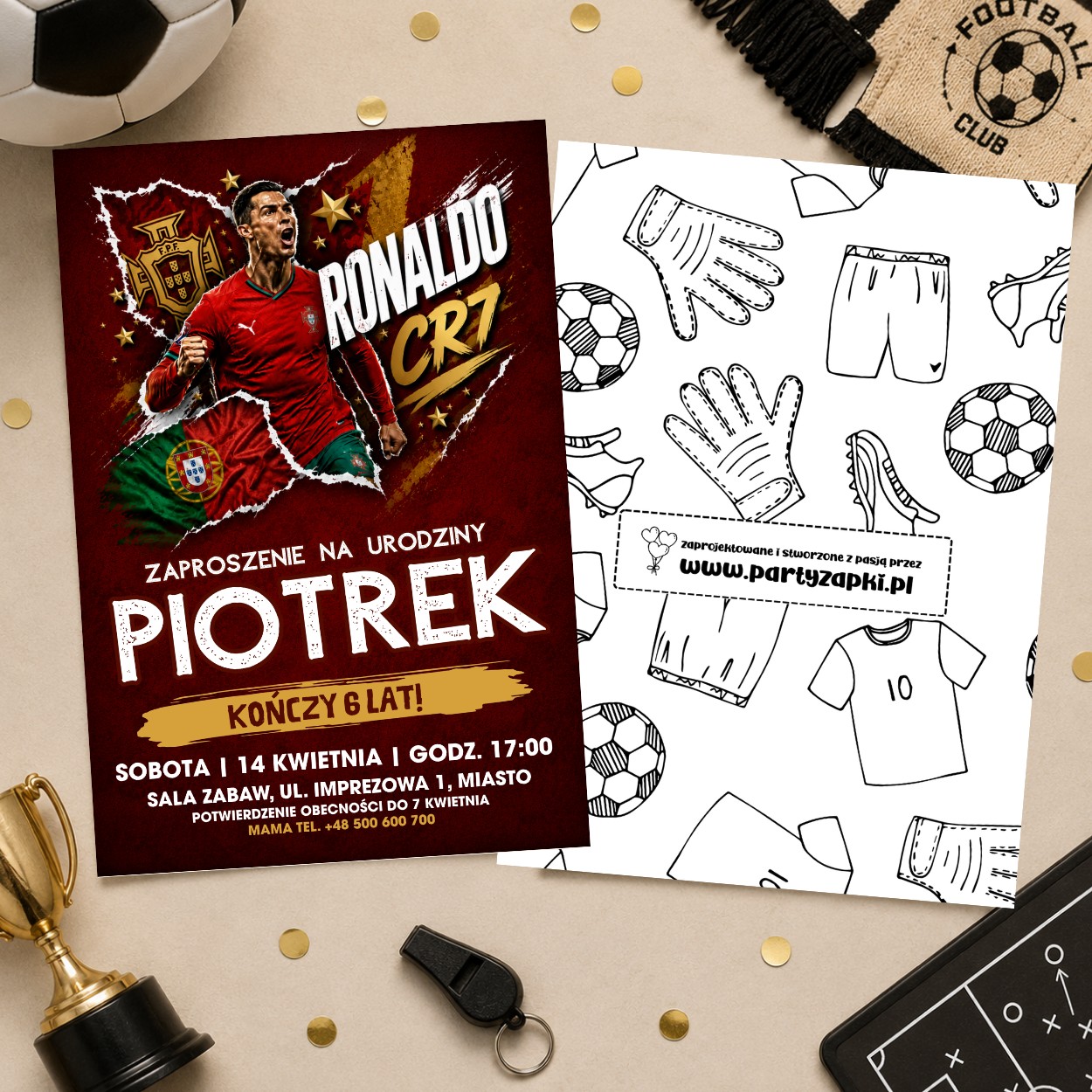 cristiano ronaldo 05 zaproszenie na urodziny partyzapki 2