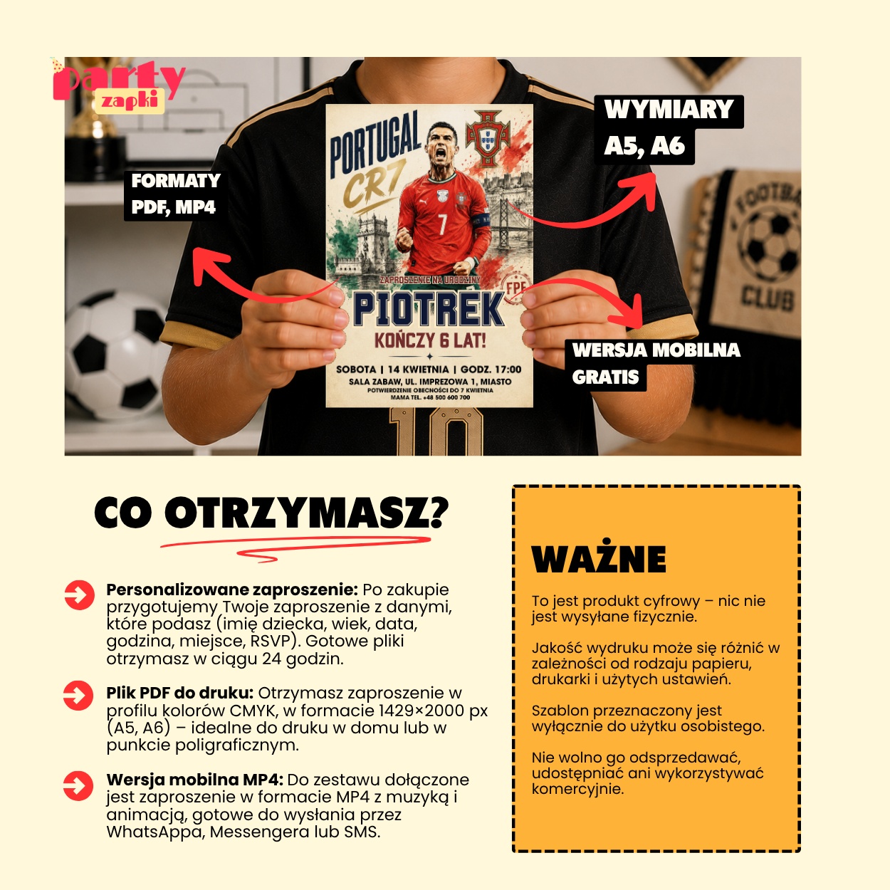 cristiano ronaldo 06 zaproszenie na urodziny partyzapki 4