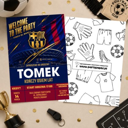 fc barcelona 05 zaproszenie na urodziny partyzapki 2