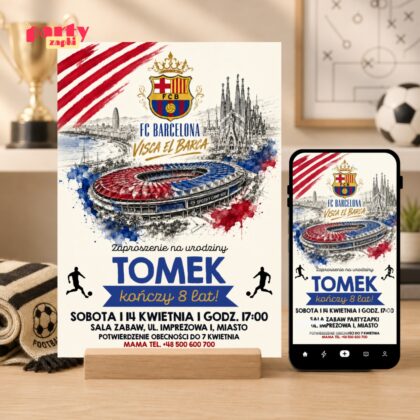 fc barcelona 06 zaproszenie na urodziny partyzapki 1
