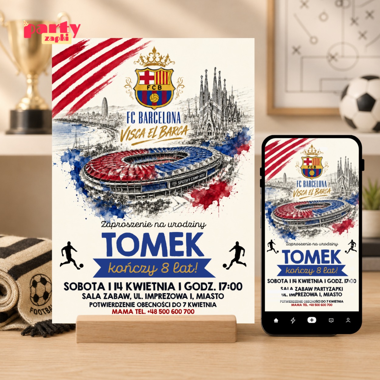 fc barcelona 06 zaproszenie na urodziny partyzapki 1