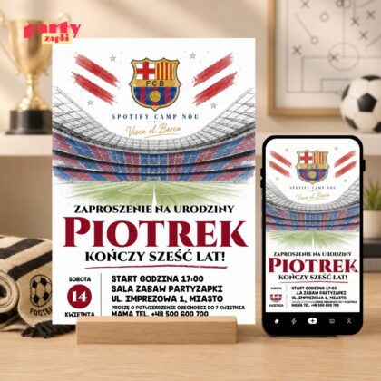 fc barcelona 09 zaproszenie na urodziny partyzapki 1