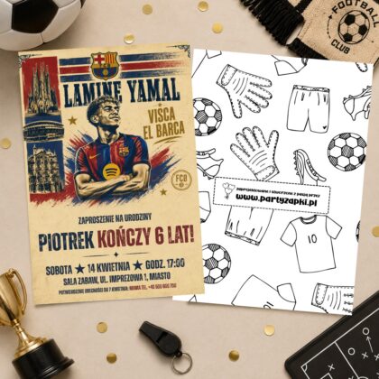 lamine yamal fc barcelona 10 zaproszenie na urodziny partyzapki 2