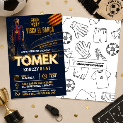 lamine yamal fc barcelona 11 zaproszenie na urodziny partyzapki 2