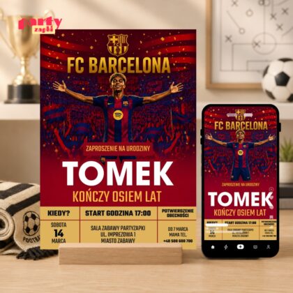 lamine yamal fc barcelona 12 zaproszenie na urodziny partyzapki 1
