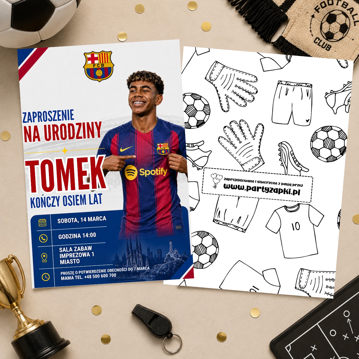 lamine yamal fc barcelona zaproszenie