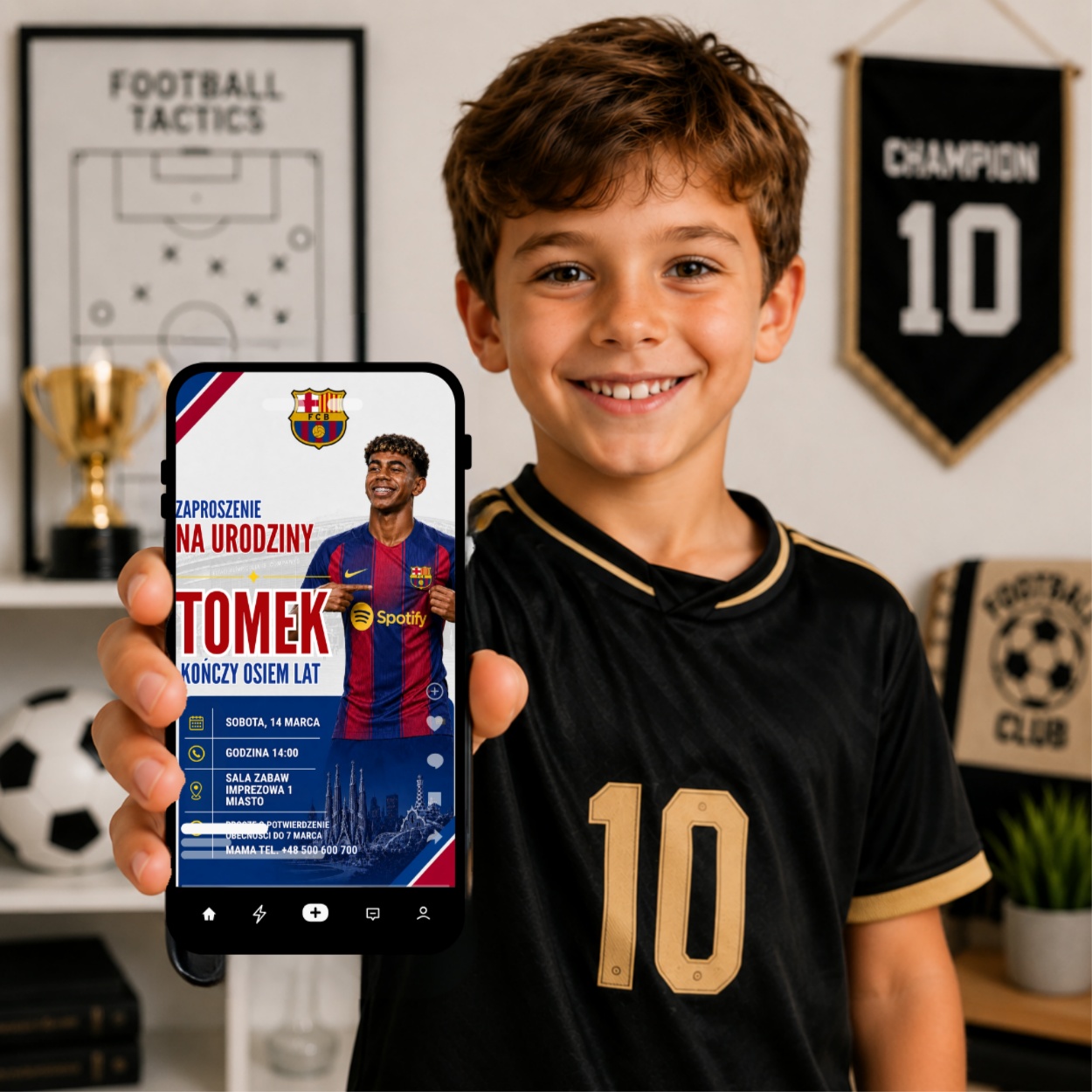 lamine yamal fc barcelona zaproszenie
