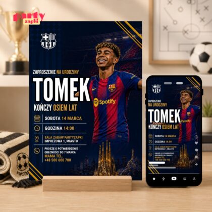 lamine yamal fc barcelona zaproszenie partyzapki