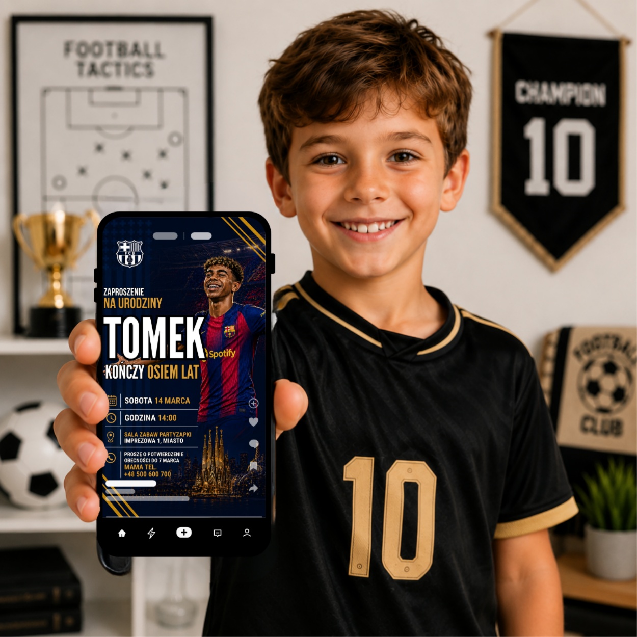 lamine yamal fc barcelona zaproszenie partyzapki