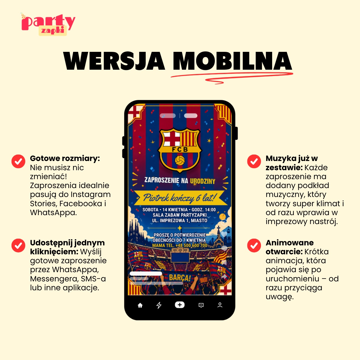 fc barcelona zaproszenie partyzapki 06 6