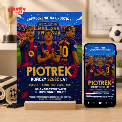 lamine yamal fc barcelona zaproszenie partyzapki
