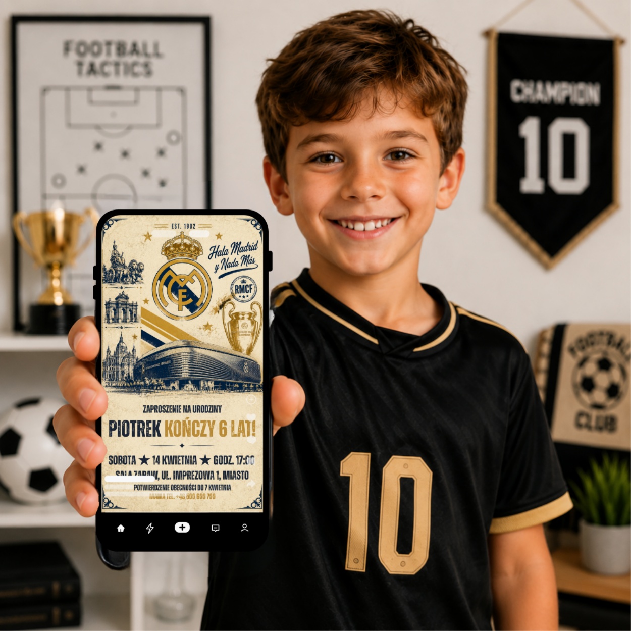 real madryt 06 zaproszenie na urodziny partyzapki 5