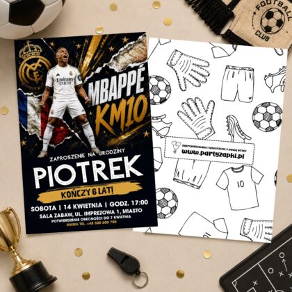 real madryt 09 zaproszenie na urodziny partyzapki 2