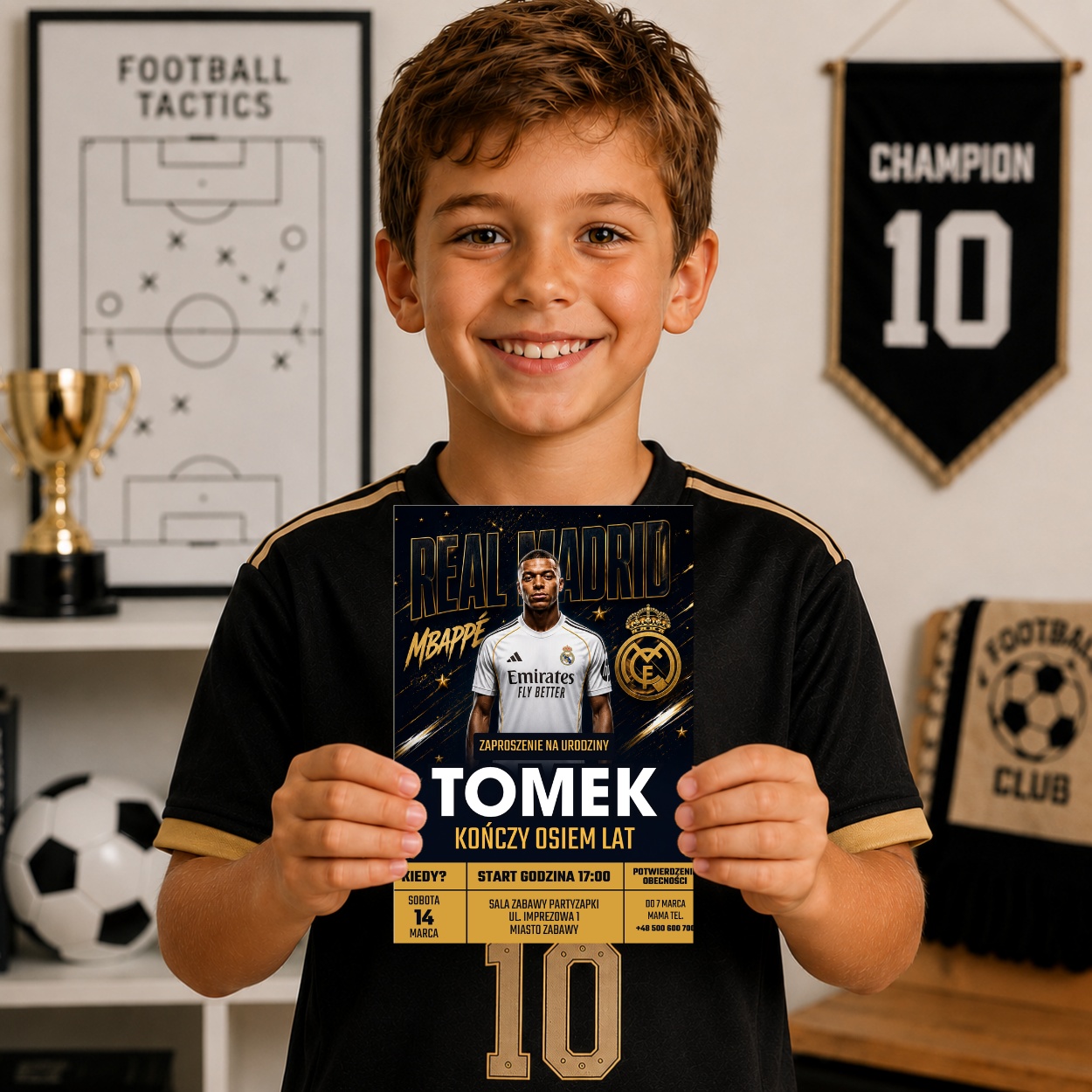real madryt 10 zaproszenie na urodziny partyzapki 3