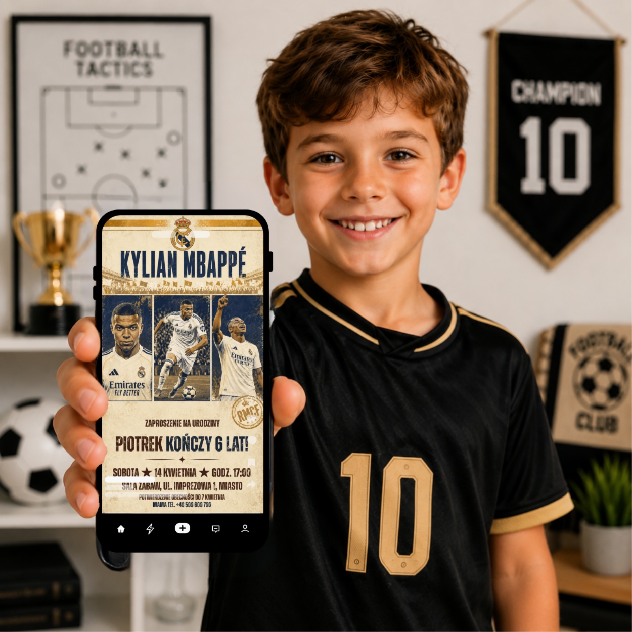 real madryt 11 zaproszenie na urodziny partyzapki 5