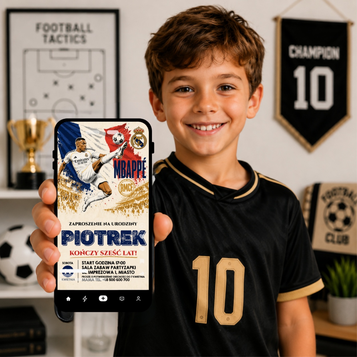 real madryt 12 zaproszenie na urodziny partyzapki 5