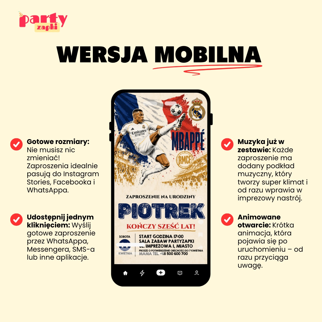 real madryt 12 zaproszenie na urodziny partyzapki 6