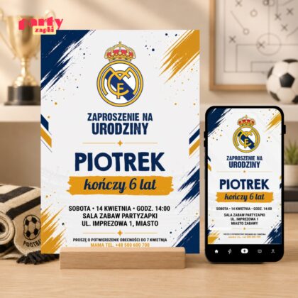 real madryt zaproszenie partyzapki 02 1