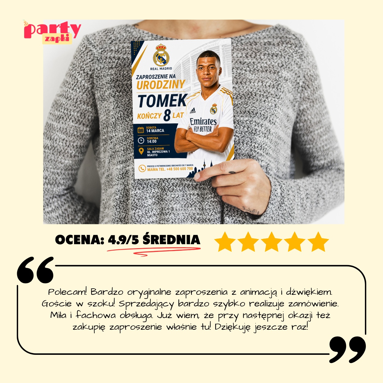 mbappe real madryt zaproszenie partyzapki