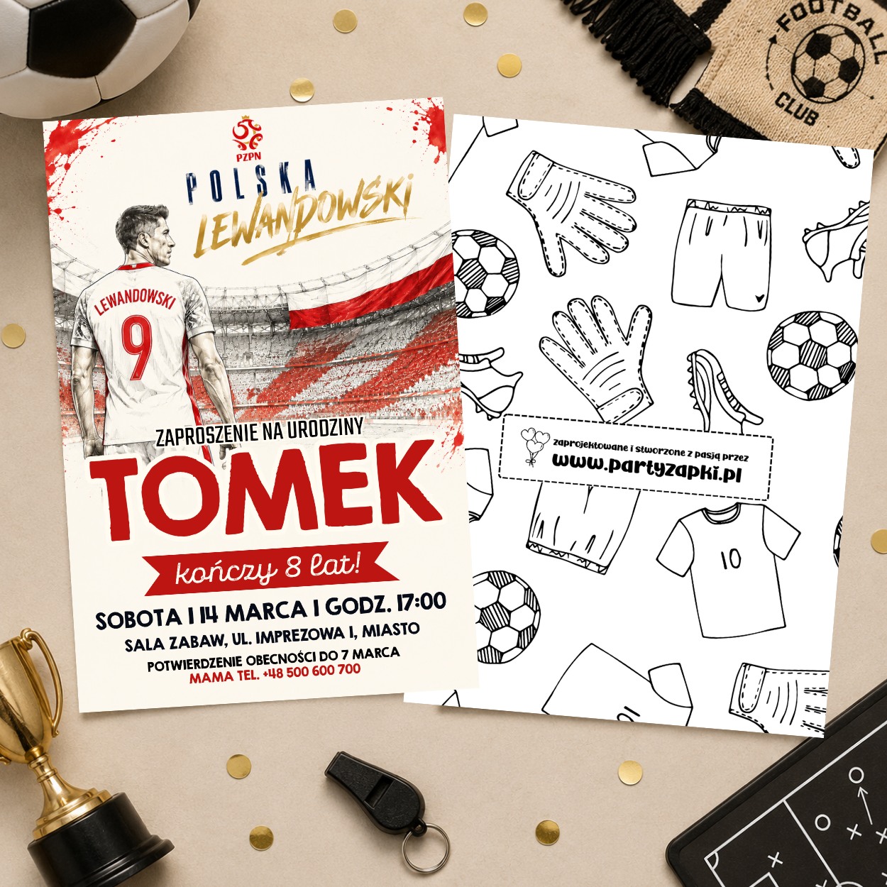 robert lewandowski 07 zaproszenie na urodziny partyzapki 2