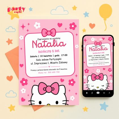 hello kitty zaproszenie na urodziny partyzapki 03 1