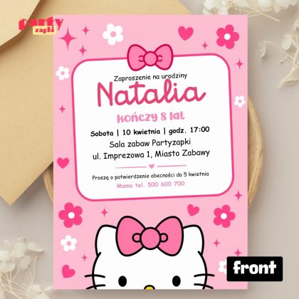 hello kitty zaproszenie na urodziny partyzapki 03 2