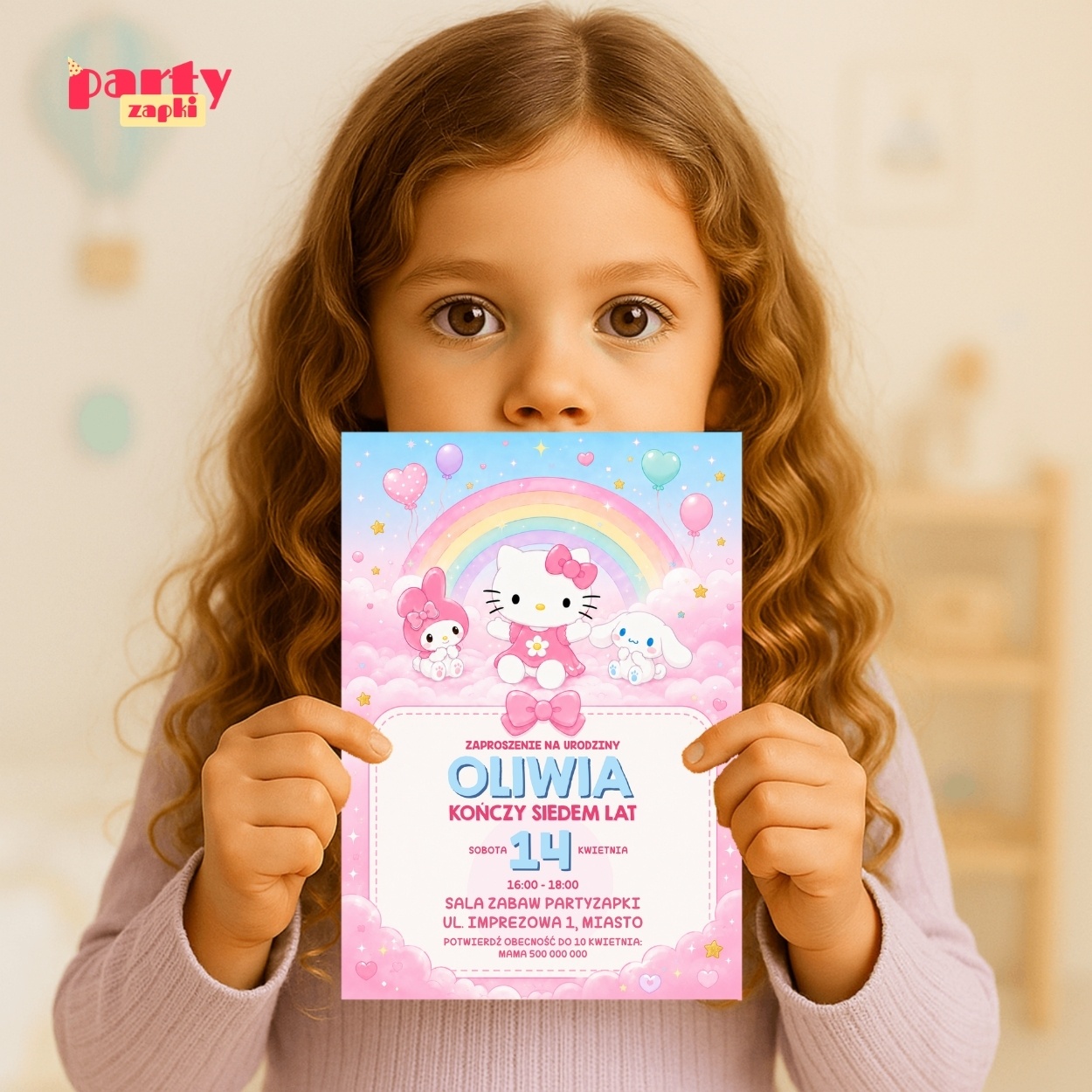hello kitty zaproszenie na urodziny partyzapki 05 3
