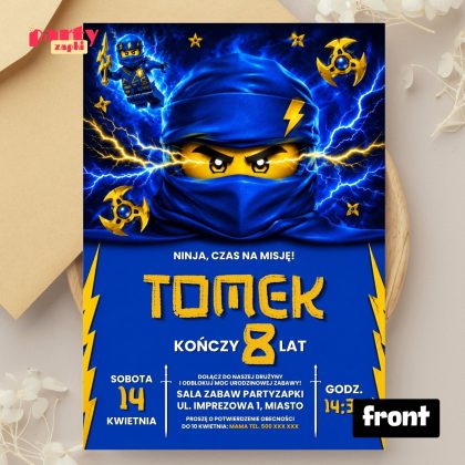 lego zaproszenie na urodziny partyzapki 05 2