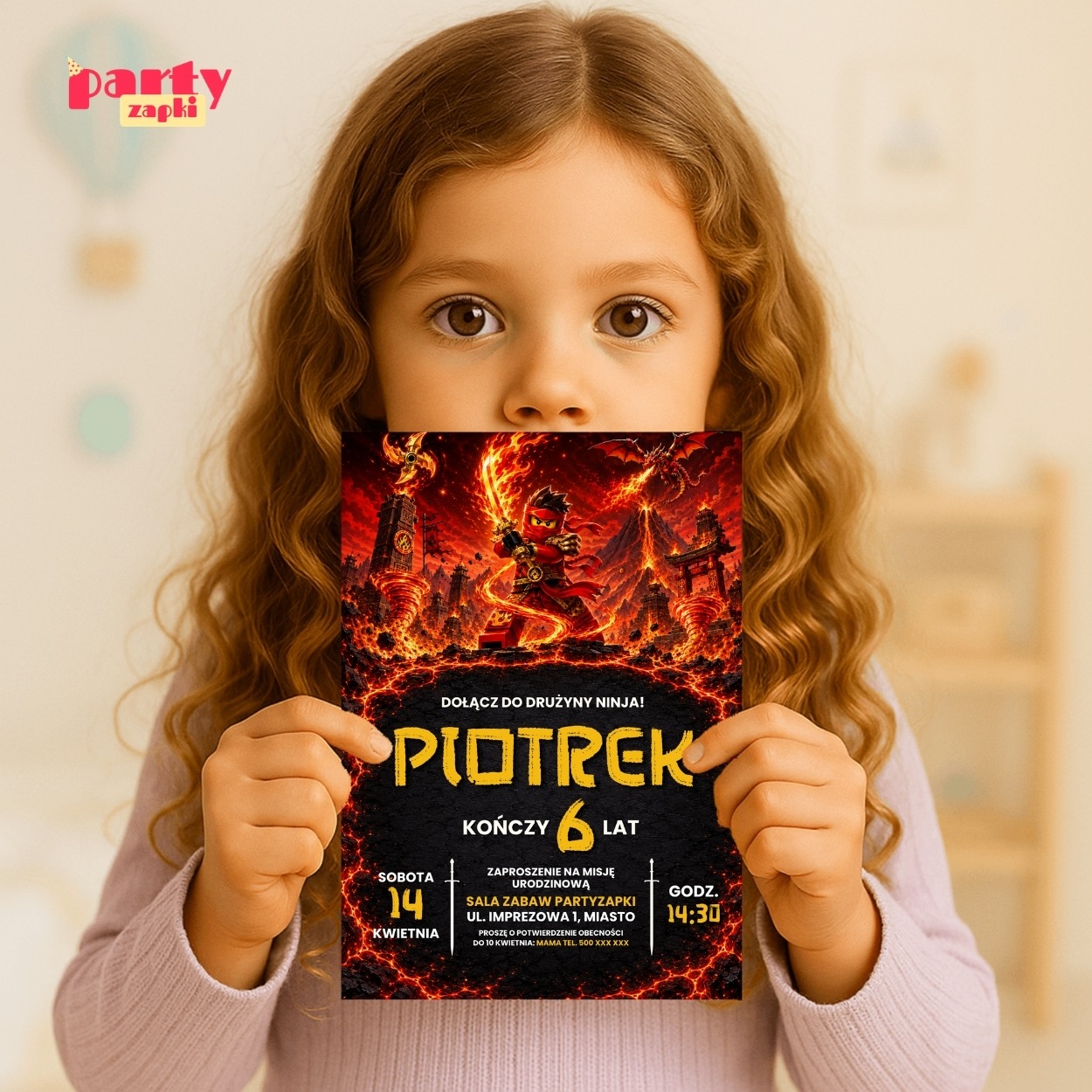 lego zaproszenie na urodziny partyzapki 06 3